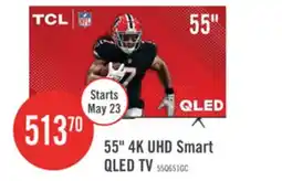 The Brick TCL 55 QLED Pro 4K UHD HDR Pro 60Hz Google Smart TV (55Q651G-CA) offer