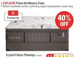 The Brick Stearns & Foster Founders Collection Crystal Palace Pillowtop Queen Mattress offer