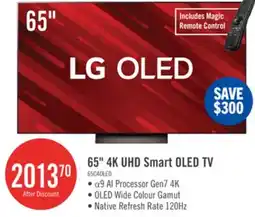 The Brick LG 65 OLED evo 4K HDR10 120Hz AMD FreeSync webOS Smart TV (OLED65C4PUA) offer