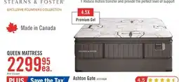 The Brick Stearns & Foster Founders Collection Ashton Gate Queen Mattress offer