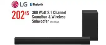 The Brick LG 2.1 CH Bluetooth Dolby Digital Soundbar with Wireless Subwoofer (S40T.DCANLLK) offer