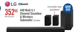 The Brick LG 5.1 CH Bluetooth Dolby Digital Soundbar with Rear Speakers and Wireless Subwoofer (S60TR.ACANLLK) offer