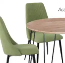 The Brick Miya Dining Chair with Polyester Fabric, Metal - Moss Green offer