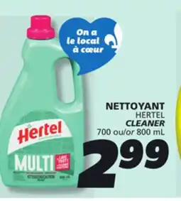 IGA HERTEL CLEANER offer