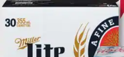 IGA MILLER LITE BEER offer