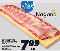 IGA PORC NAGANO FRESH PORK BACK RIBS offer