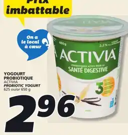 IGA ACTIVIA PROBIOTIC YOGURT offer