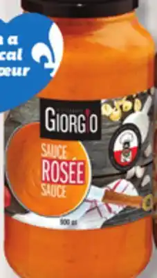 IGA GIORGIO RISTORANTE (900 mL) PASTA SAUCE offer