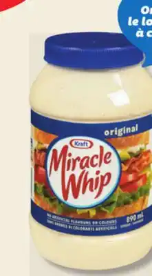IGA KRAFT MAYO MIRACLE WHIP MAYONNAISE offer