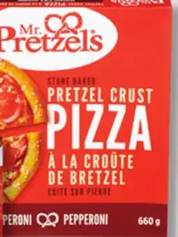 IGA MR. PRETZELS FROZEN PIZZA offer