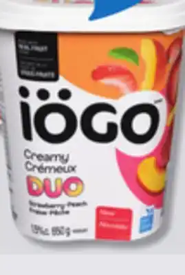 IGA IÖGO CRÉMEUX DUO YOGURT offer