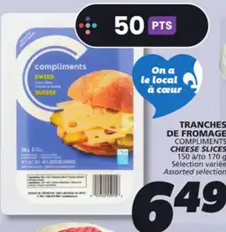 IGA COMPLIMENTS CHEESE SLICES offer