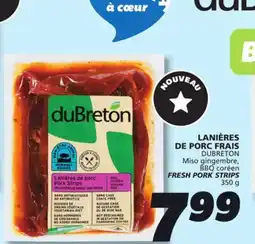 IGA DUBRETON FRESH PORK STRIPS offer