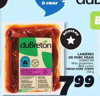 IGA DUBRETON FRESH PORK STRIPS offer