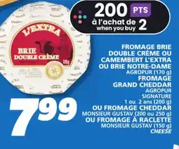 IGA AGROPUR FROMAGE GRAND CHEDDAR CHEESE offer
