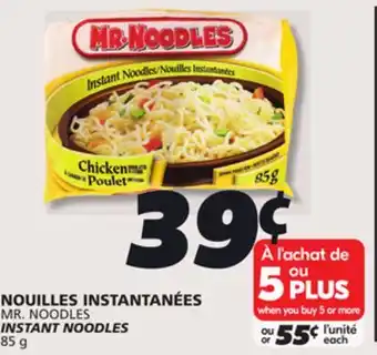 IGA MR. NOODLES INSTANT NOODLES offer