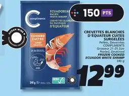 IGA COMPLIMENTS FROZEN COOKED ECUADOR WHITE SHRIMP offer