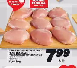 IGA FRESH BONELESS CHICKEN THIGHS offer