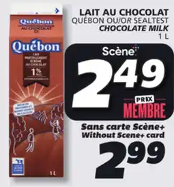 IGA QUÉBON CHOCOLATE MILK offer