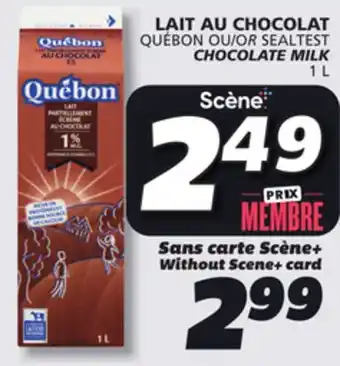 IGA QUÉBON CHOCOLATE MILK offer