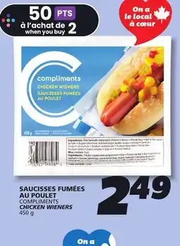 IGA COMPLIMENTS CHICKEN WIENERS offer
