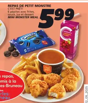 IGA C'EST PRÊT! MINI MONSTER MEAL offer