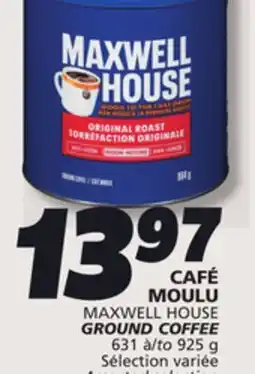 IGA MAXWELL HOUSE GROUND COFFEE offer