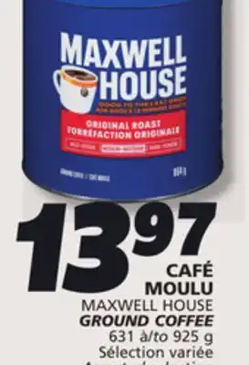 IGA MAXWELL HOUSE GROUND COFFEE offer
