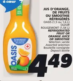 IGA OASIS ORANGE JUICE offer