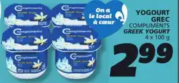 IGA COMPLIMENTS GREEK YOGURT offer