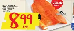 IGA FRESH STEELHEAD TROUT FILLETS offer