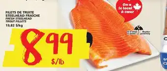 IGA FRESH STEELHEAD TROUT FILLETS offer