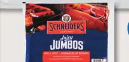 IGA SCHNEIDERS JUICY JUMBOS SMOKED WIENERS offer