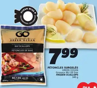 IGA GREEN OCEAN FROZEN SCALLOPS offer