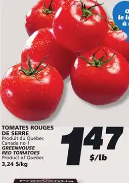 IGA GREENHOUSE RED TOMATOES offer