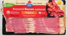 IGA MAPLE LEAF BACON, PRECOOKED BACON OR SMOKED WIENERS offer