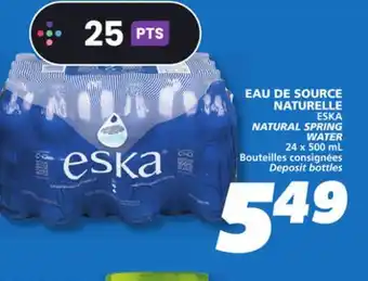 IGA ESKA NATURAL SPRING WATER offer
