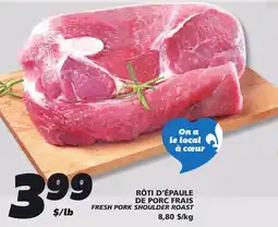 IGA FRESH PORK SHOULDER ROAST offer