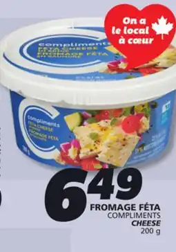 IGA COMPLIMENTS CHEESE offer