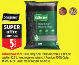 Canadian Tire Premium 100% Cedar Mulch, 42.5L. Black, red or natural offer