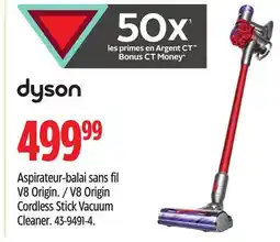Canadian Tire Dyson V8 Origin Cordless Stick Vacuum Cleaner offer