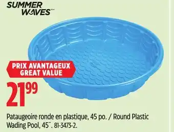 Canadian Tire Round Plastic Wading Pool, 45˝ offer