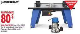 Canadian Tire Mastercraft Fixed-Base Router/Table Combo offer