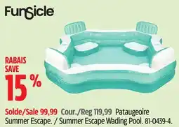 Canadian Tire Funsicle Pataugeoire Summer Escape offer