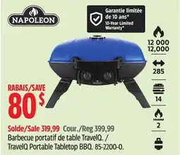 Canadian Tire Napoleon TravelQ Portable Tabletop BBQ offer