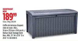 Canadian Tire Rattan Style Storage Deck Box offer