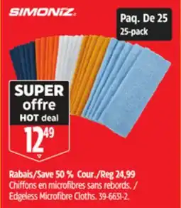 Canadian Tire SIMONIZ Edgeless Microfibre Cloths offer