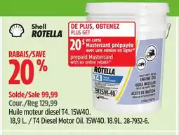 Canadian Tire T4 Diesel Motor Oil offer
