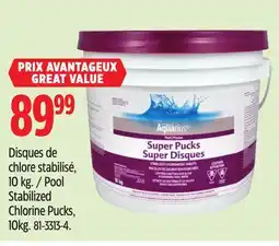 Canadian Tire Pool Stabilized Chlorine Pucks offer