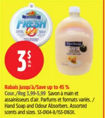 Canadian Tire Hand Soap and Odour Absorbers offer